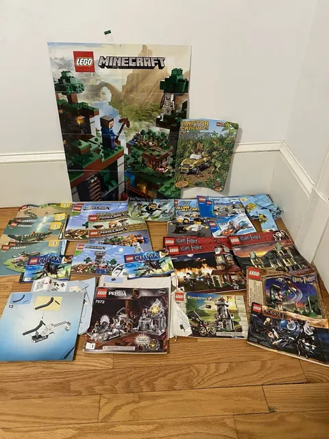Lot Of 20+ LEGO Manuals CITY BATMAN CREATOR HARRY POTTER MINECRAFT