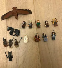 LEGO Hobbit/LOTR Minifigure Lot - Saruman, Legolas, Frodo, Eagle & Horse