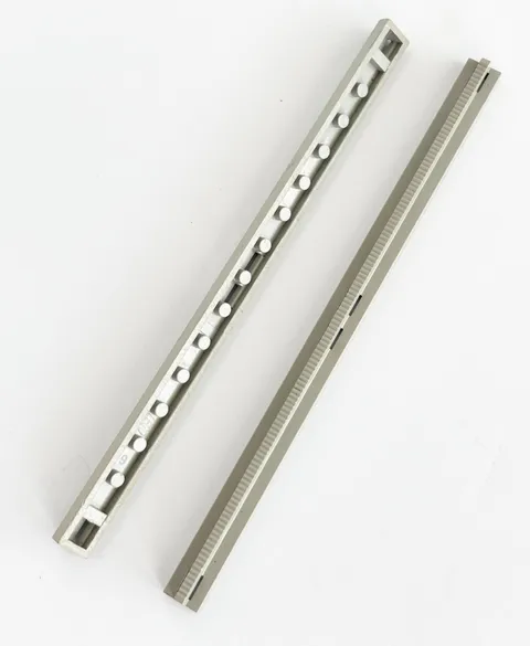 LEGO Vintage Light Gray Train Track Rail 16L STRAGHT with Slots 3228b (1 Pair)