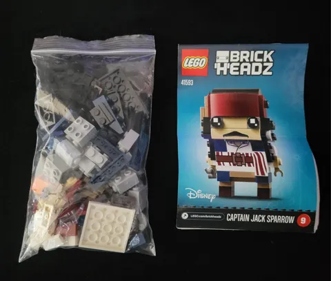 Lego Pirates of the Caribbean 41593 BrickHeadz Captain Jack Sparrow Retired
