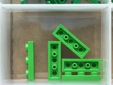 LEGO Parts - Bright Green Plate 1 x 3 - No 3623 - QTY 5