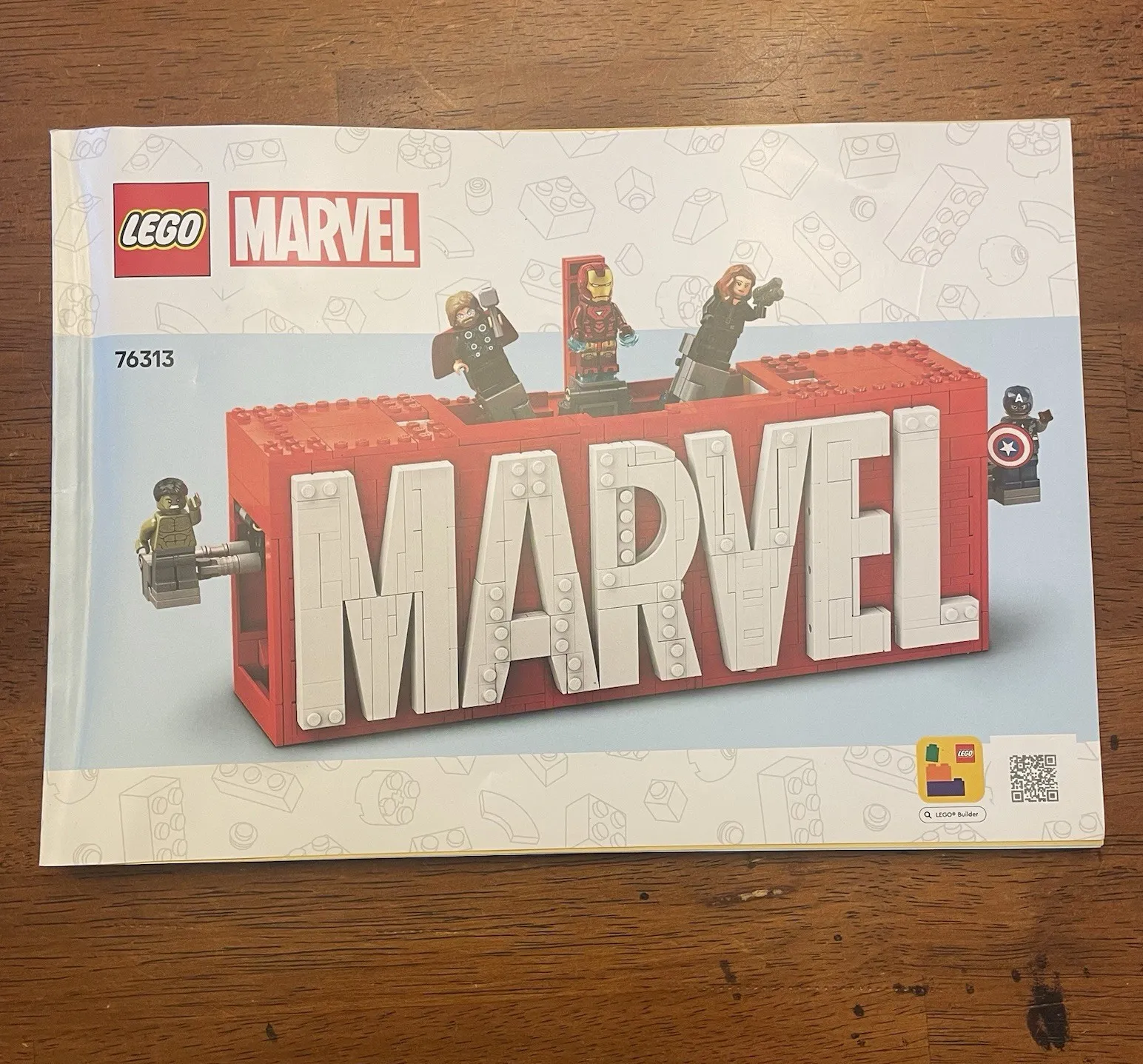 LEGO Marvel 76313 Illustrated Instruction Manual Booklet English French German