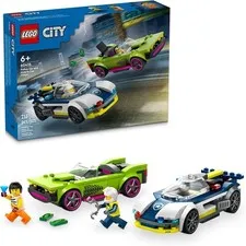 LEGO City Police Car and Muscle Car Chase, Emergency Vehicle Toy (60415)™