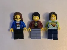 LEGO MOVIE NINJAGO Minifigure Lot: 70813 FABU-FAN, BLACKTRON FAN, 70656 NANCY