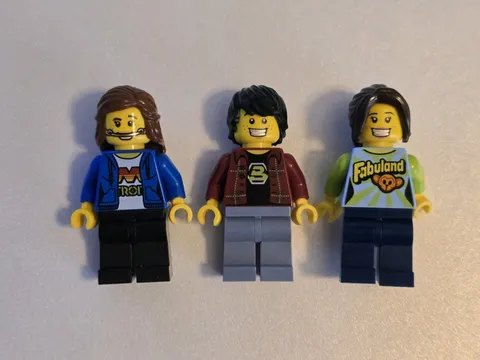 LEGO MOVIE NINJAGO Minifigure Lot: 70813 FABU-FAN, BLACKTRON FAN, 70656 NANCY