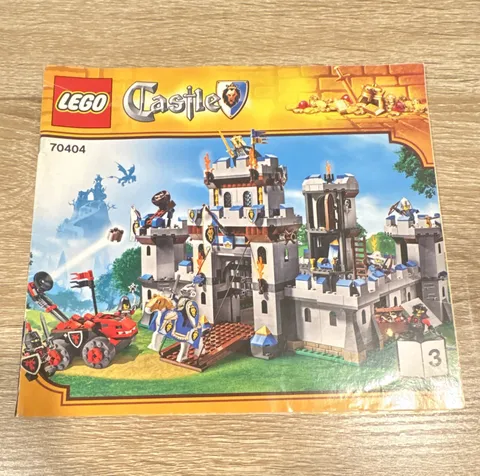 LEGO Castle King's Castle 70404 Instruction Manual Booklet #3 Illustrated 2013