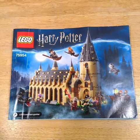 LEGO Harry Potter 75954 Hogwarts Great Hall Instruction Manual Only Good Used