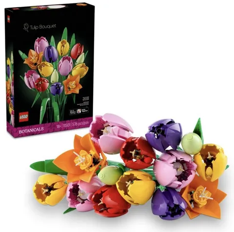 LEGO 11501 Botanicals Tulip Bouquet Building Set (576 Pieces) Brand New Sealed