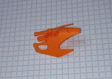 1 Lego part 64272 Orange Shoulder Armor One piece Vorox style WYSIWYG IRL pics