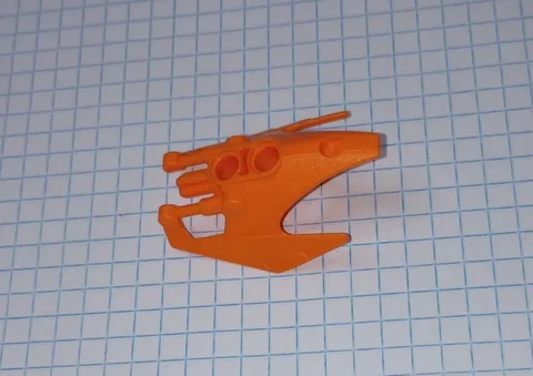 1 Lego part 64272 Orange Shoulder Armor One piece Vorox style WYSIWYG IRL pics