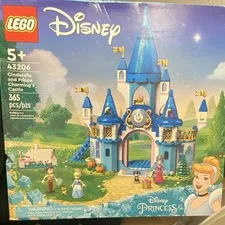 LEGO Disney Princess Cinderella & Prince Charming's Castle 43206, 365 Pcs, 5+