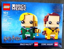 Lego Brick Headz Harry Potter Draco Malfoy & Cedric Diggory 40617 NEW Sealed