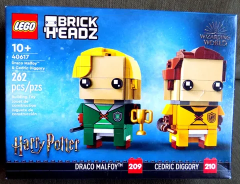Lego Brick Headz Harry Potter Draco Malfoy & Cedric Diggory 40617 NEW Sealed