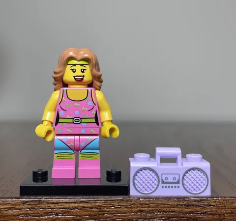 Fitness Instructor Series 5 Boombox Headband LEGO® Minifigure Mini Figure