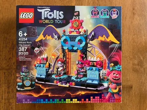 LEGO 41254 Trolls World Tour - Volcano Rock City Concert - new in sealed box