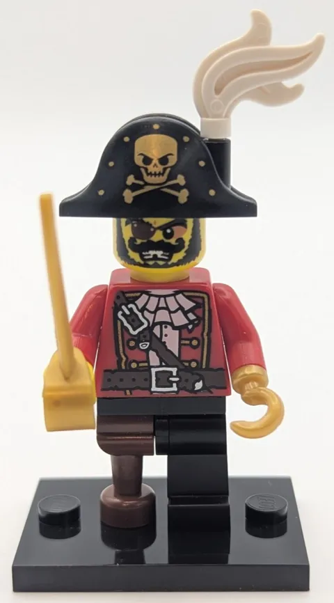 Lego PIRATE CAPTAIN Collectible Minifigure Series 8 8833 col08-15 col127