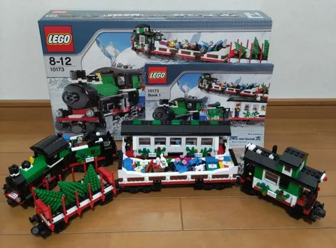 LEGO 10173 Holiday Train Christmas Steam Train Set with Box Manual