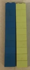Lego 1x2 Brick Bricks Lot Of 20 Toy Toys Pieces Parts 2 Pegs Blue And Teal