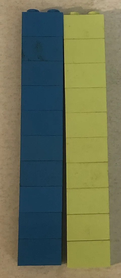 Lego 1x2 Brick Bricks Lot Of 20 Toy Toys Pieces Parts 2 Pegs Blue And Teal