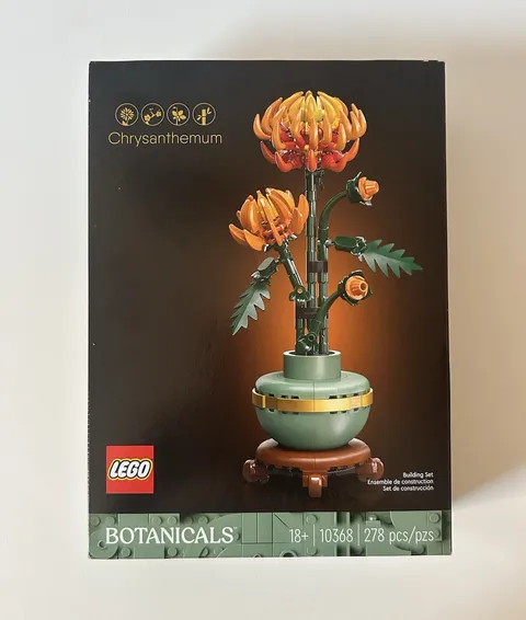 LEGO Botanicals Chrysanthemum 10368 Botanical Collection 278pcs Stand 18+