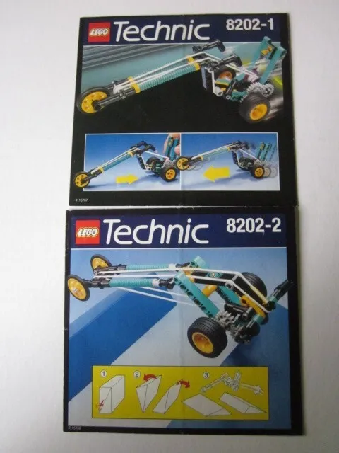 Lego Technic Building Instructions Instruction 8202-1, 8202-2 Trike