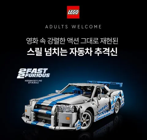 LEGO Technic 42210 2 Fast 2 Furious Nissan Skyline GT-R R34 New Sealed