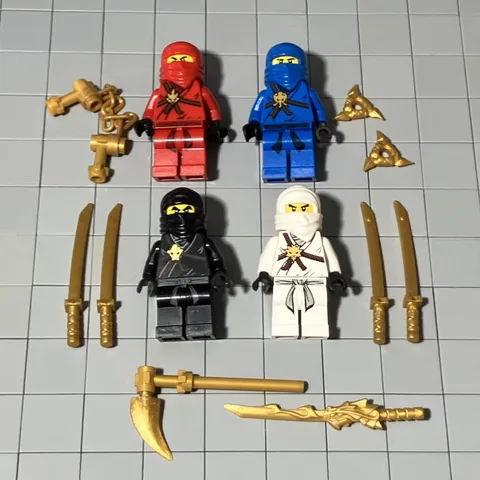 Lego Ninjago The Golden Weapons Minifigure Lot Of 4 njo001 D8 74