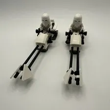 LEGO Star Wars 2 Snowtrooper Minifigures with Speeder Bikes