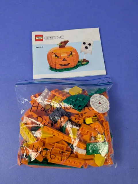 LEGO Creator Halloween Pumpkin 40697 Complete Set Pre-Owned
