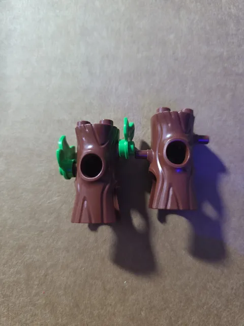 35827 LEGO Minifigure TREE TRUNK Costume Headgear Head Cover Reddish Brown (2)