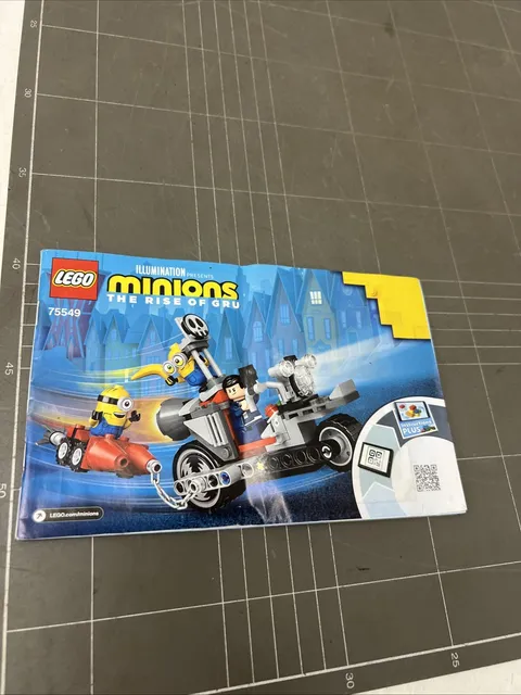VINTAGE TOY LEGO MANUAL INSTRUCTIONS BOOKLET ART MINIONS RISE OF GRU