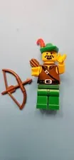 Lego Castle Minifigure Dark Forest - Forestman 1 with Quiver and Bow 6079!