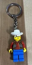Vintage LEGO System Minifig Cowboy Keychain #410857 1996