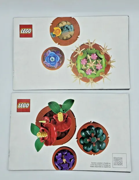 LEGO Icons Botanical Collection 10329 Tiny Plants Instruction Manuals 1 &3 Only!