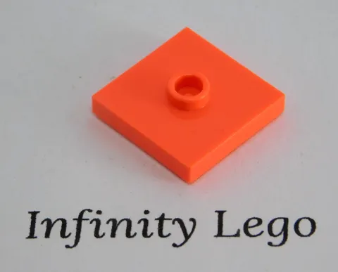 12 LEGO Coral Plate / Tile 2 x 2 with Centre Stud 23893 87580 (12 Pieces)
