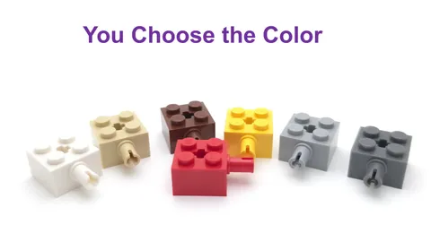 Lego 2x2 Brick with Pin and Axle Hole You Choose the Color