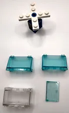 Lego Replacement Parts 4 Branch Helicopter Blade Stand Windscreen Plate Tile