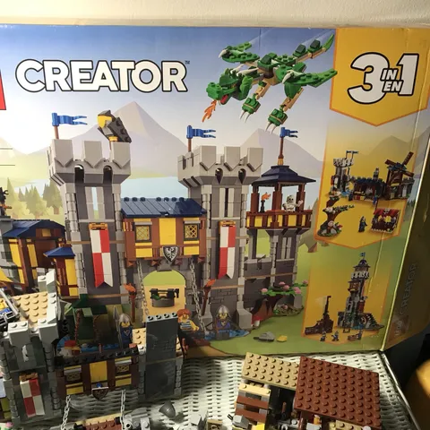 LEGO 31120 Medieval Castle Partially Built + 2 Manuals + SEALED Bags 5 6 7