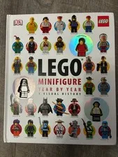 Lego Minifigure Year by Year A Visual History DK Book w 3 Minifigures_light use