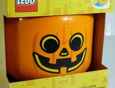 LEGO Storage Products: 40320817 Large Head Bright Orange - Pumpkin NEW *Damaged*