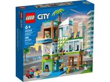 LEGO City 60365 Modern Apartment Building, Street Modules, 6 Minifigs NEW