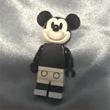 LEGO Mickey Mouse Minifigure Black Outfit - Plastic Character Figure Toy