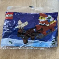 LEGO Christmas Santa Sleigh with Reindeer & Presents 40010 New  Polybag Retired