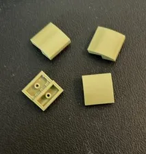 Lego 2x2 Slope Curved Lot 4 Olive Green Piece 78565 Finishing Tile