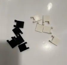 LEGO Black White flag holders Plastic Parts Bulk Lot Qty: 10 pcs