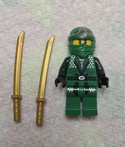 LEGO NINJAGO Lloyd ZX/Green Ninja Rare Minifigure Missing Shoulder Armor