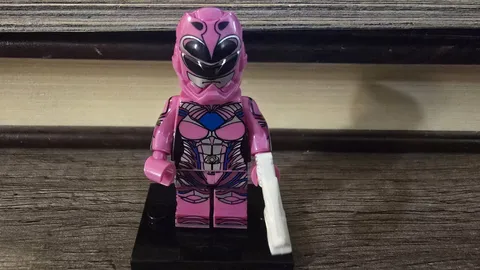 Pink Power Ranger Custom Printed Minifigure Mighty Morphing