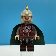 LEGO Lord Of The Rings Eomer Green cape Minifigure 9471 Lor010 Lotr Éeomer Éadig