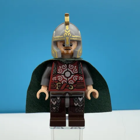 LEGO Lord Of The Rings Eomer Green cape Minifigure 9471 Lor010 Lotr Éeomer Éadig