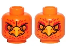 LEGO® Part 3626pb1167 - Minifigure, Head Dual Sided Alien Chima